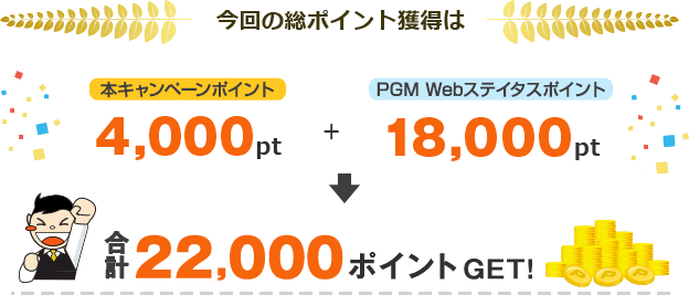 今回の総ポイント獲得は