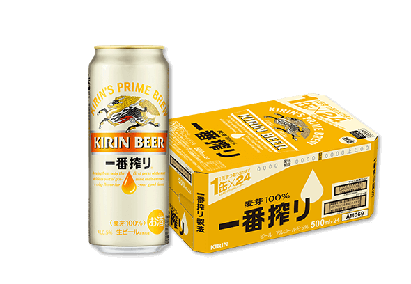 キリン一番搾り生ビール　500ml缶　1ケース(24缶)